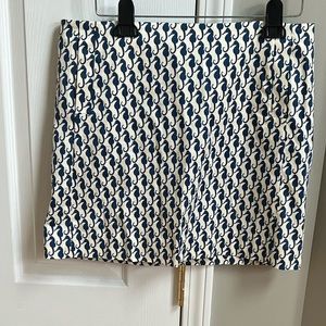 J Crew Sea Horse Skirt Size 8